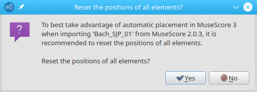 Musescore 3 asks to reset element positions